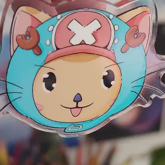 Tony Tony Chopper Cat - Acrylic Pin Anime - One Piece - Anime Neko - by Colchetos