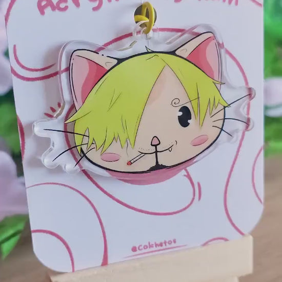 Sanji Cat - Mugiwaras - One Piece - Anime Neko - by Colchetos
