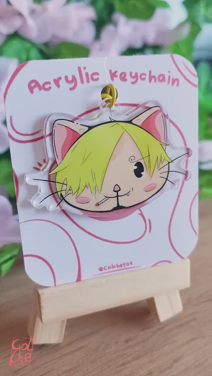 Sanji Cat - Mugiwaras - One Piece - Anime Neko - by Colchetos